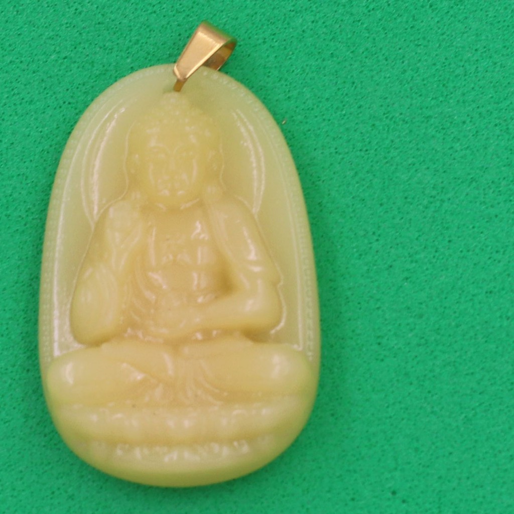 Mặt dây chuyền Phật A Di Đà vàng 4.3cm - Hộ mệnh tuổi Tuất, Hợi