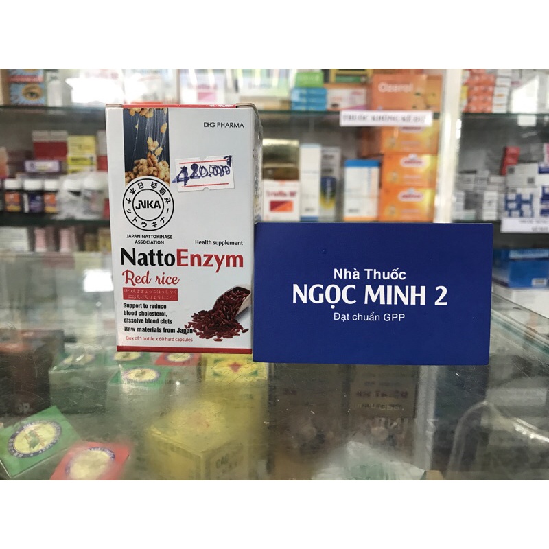 ✅ [Chính Hãng] Natto Enzym Red rice ( hộp 20 viên , 60 viên) , giảm nguy cơ đột quỵ Nguyên liệu Nhật Bản