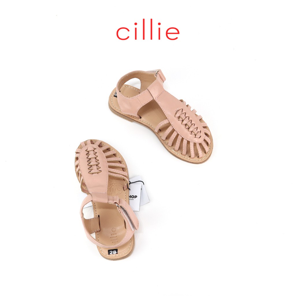 Giày sandal rọ bé gái đế bệt êm mêm quai dán tiện lợi đi học đi chơi - ảnh sản phẩm 3