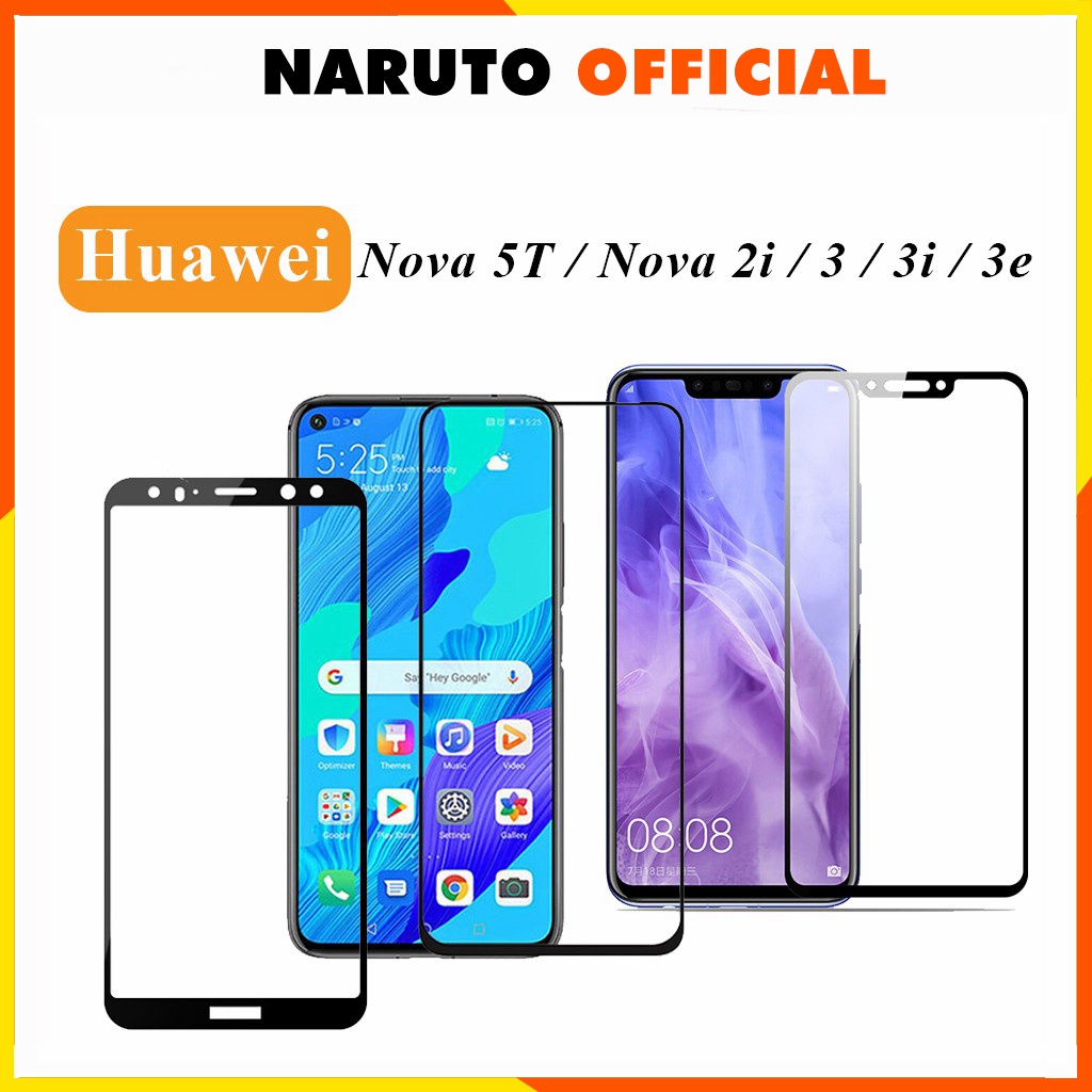 Kính Cường Lực Huawei Nova 5T / Nova 3i / 3 / Nova 2i / Nova 3e / Nova 4e Full màn Trong Suốt - Tặng kèm Khăn Lau [FM]