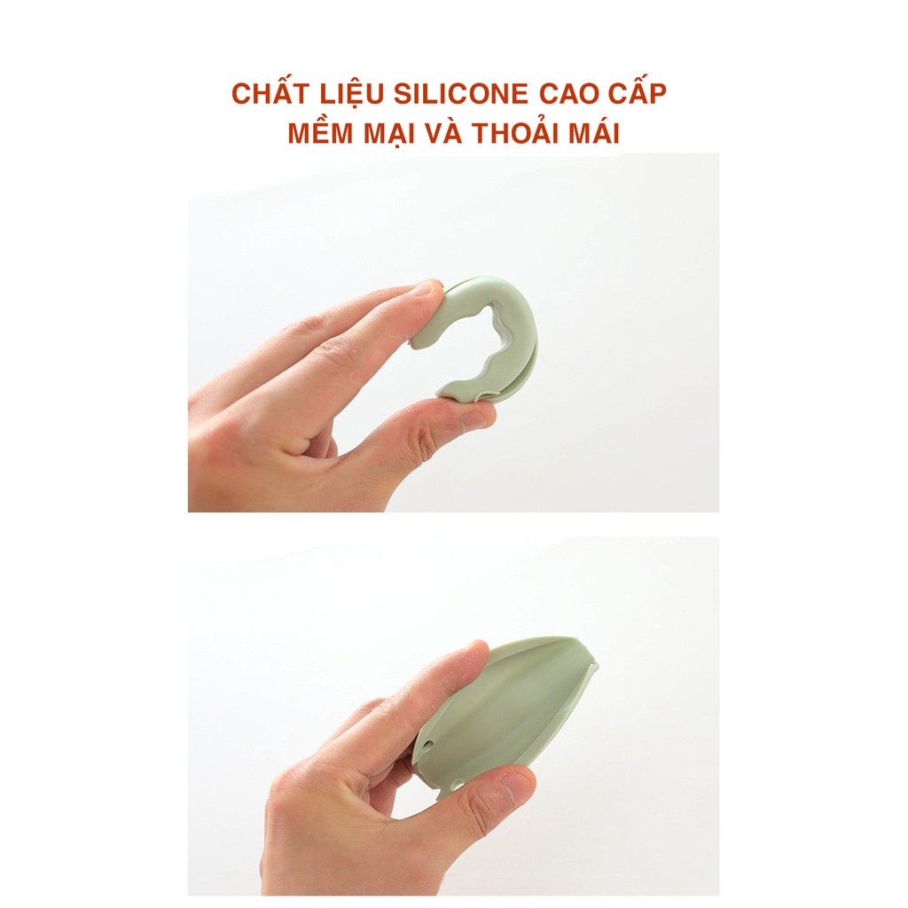 Silicone tay cầm xách túi nilon gắn móc chìa khóa Minh House