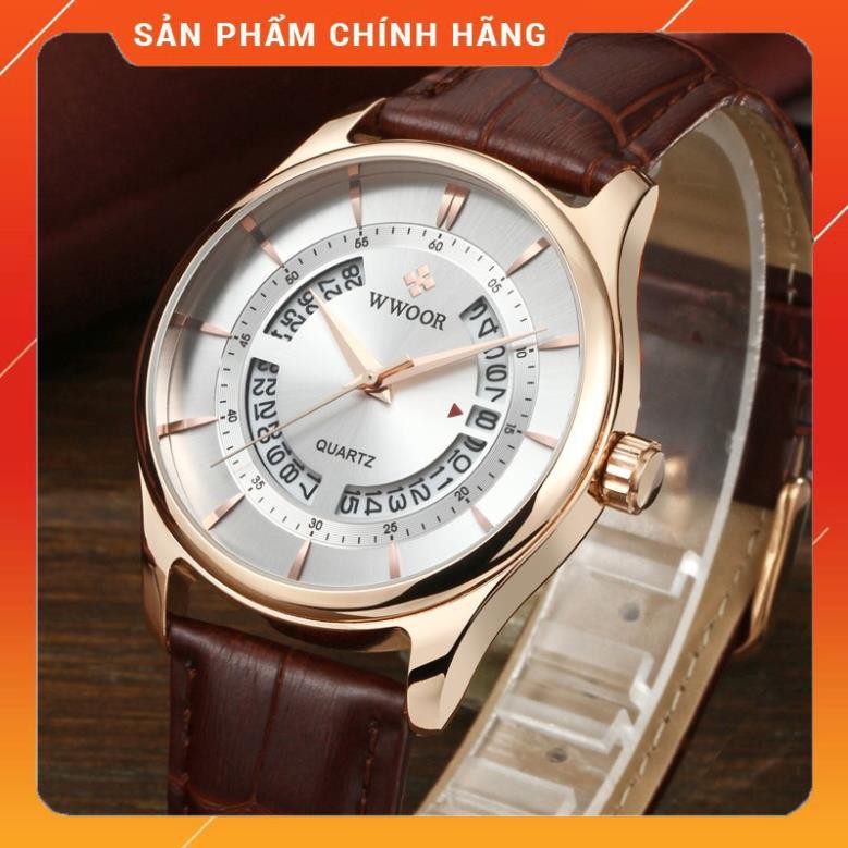 Đồng Hồ Nam Thời Trang WWOOR 8863 Chính Hãng dây da