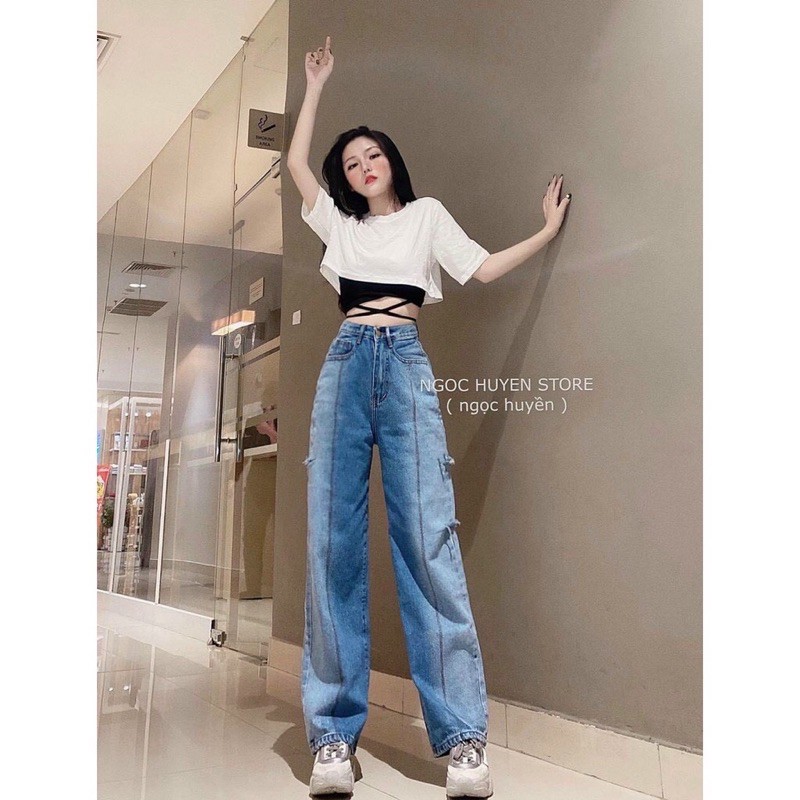 Sét áo croptop ngoài phối áo trong ôm body đan dây eo cực xinh