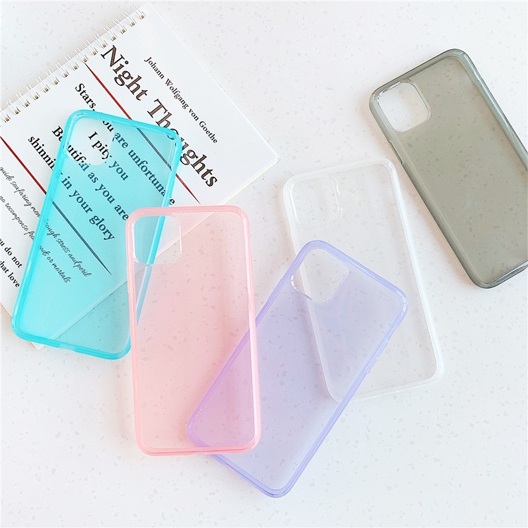 Ốp Lưng Màu Pastel Trong Suốt Cao Cấp  - ỐP IPHONE