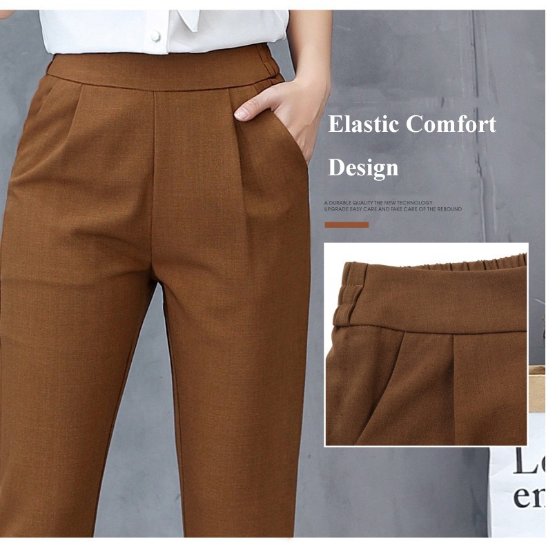 READY STOCK Women Formal Long Pants Plus Size Elegant Casual Fashion Pencil Pants