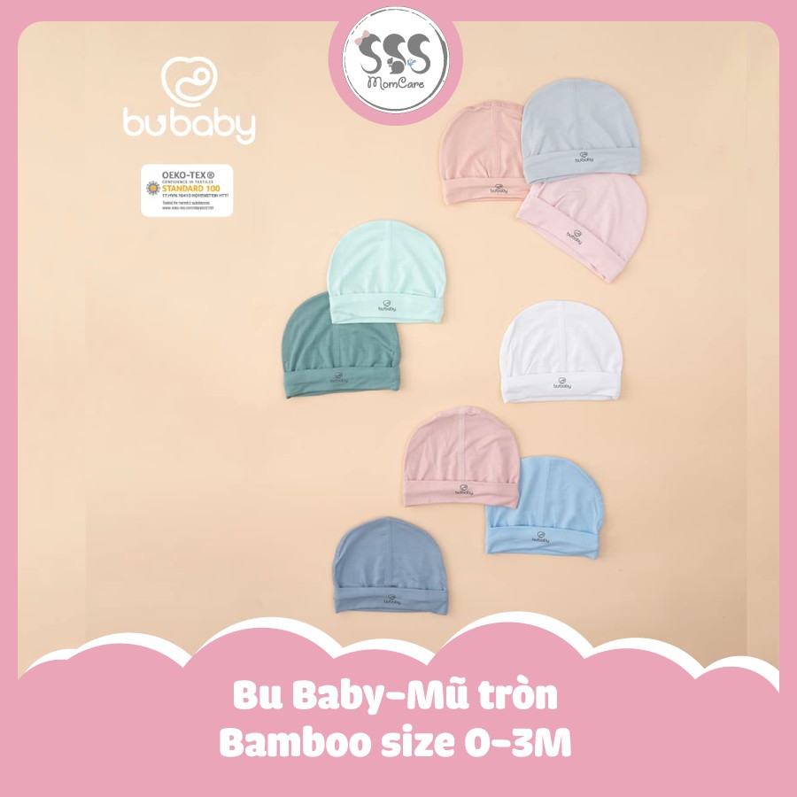 Bu Baby-Mũ tròn Bamboo size 0-3M