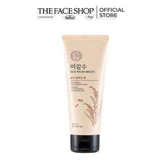 Sữa Rửa Mặt Làm Sáng Da Có Hạt TheFaceShop Rice Water Bright Rice Bran Foaming Cleanser 150ml