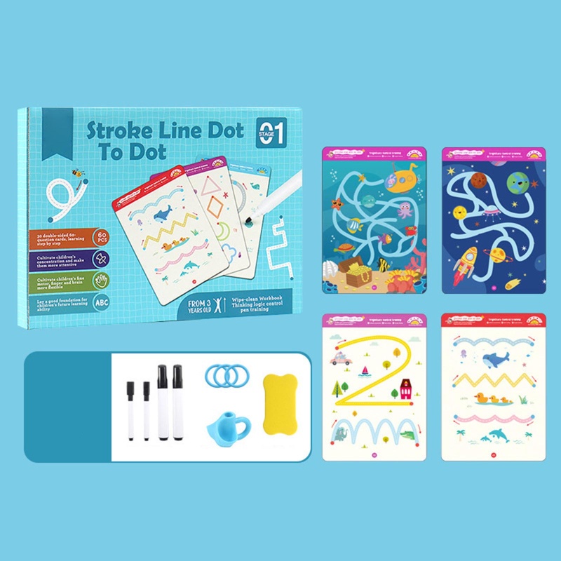 Sách Tập Vẽ &amp; Bút Vẽ Ma Thuật Có Thể Tái Sử Dụng Nhiều Lần Cho Trẻ Em