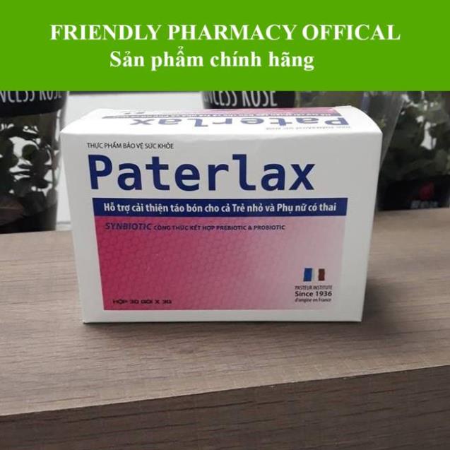 CỐM PATERLAX – BỔ SUNG CHẤT XƠ GIÚP GIẢM TÁO BÓN, HẤP THU DINH DƯỠNG CHO TRẺ VÀ PHỤ NỮ CÓ THAI (30 GÓI)