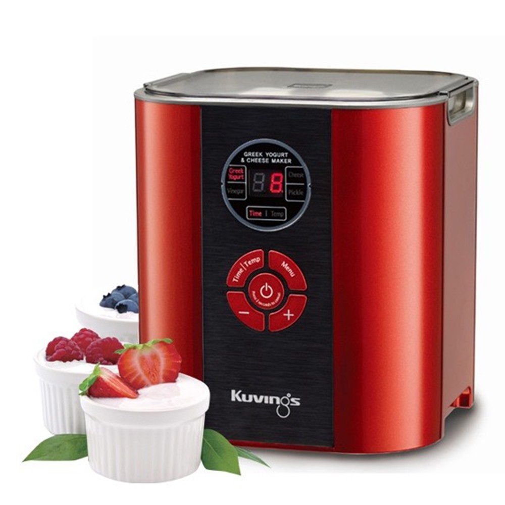 Máy làm sữa chua và pho mát 6 trong 1 Kuvings KGC-712CB  Màu đỏ - Hàng chính hãng