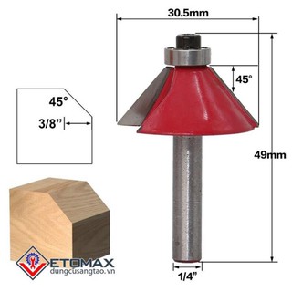 [SIÊU SALE] Bộ 15 mũi phay gỗ 6.3mm
