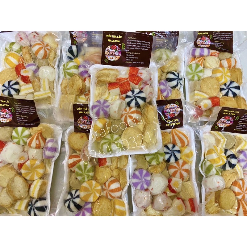 Viên thả lẩu mix Malay 500g