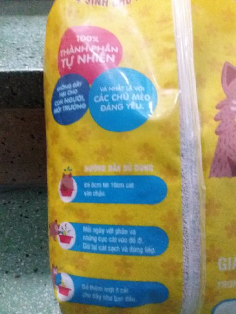 Cát mèo Hoàng Đình không mùi bao 5 kg