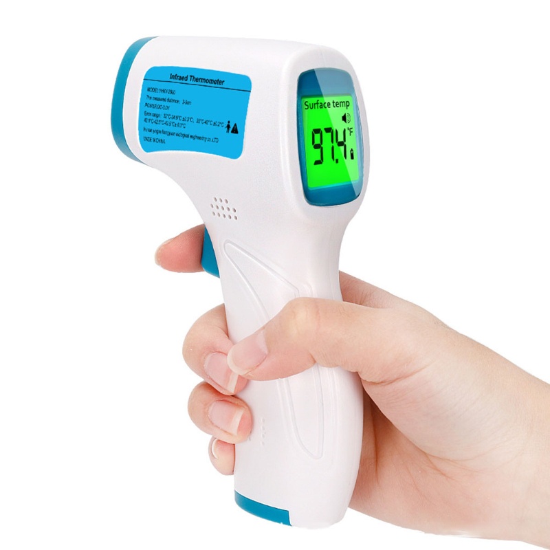 Haha Dụng Cụ Đo Nhiệt Độ Cơ Thể Không Tiếp Xúc Có Màn Hình LCD