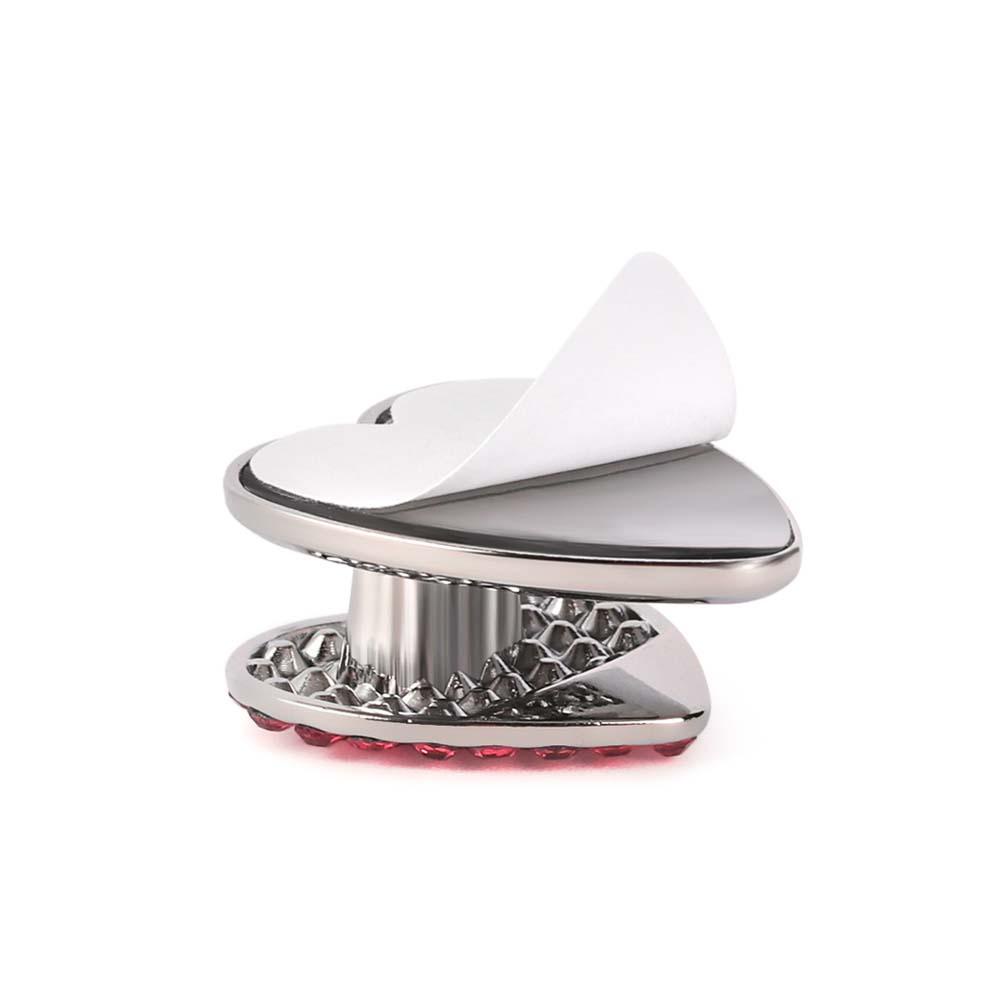 DARNELL Móc Treo Đồ Dán Tường Hình Trái Tim Lấp Lánh Đa Năng Trang Trí Nhà Cửa / Xe Hơi