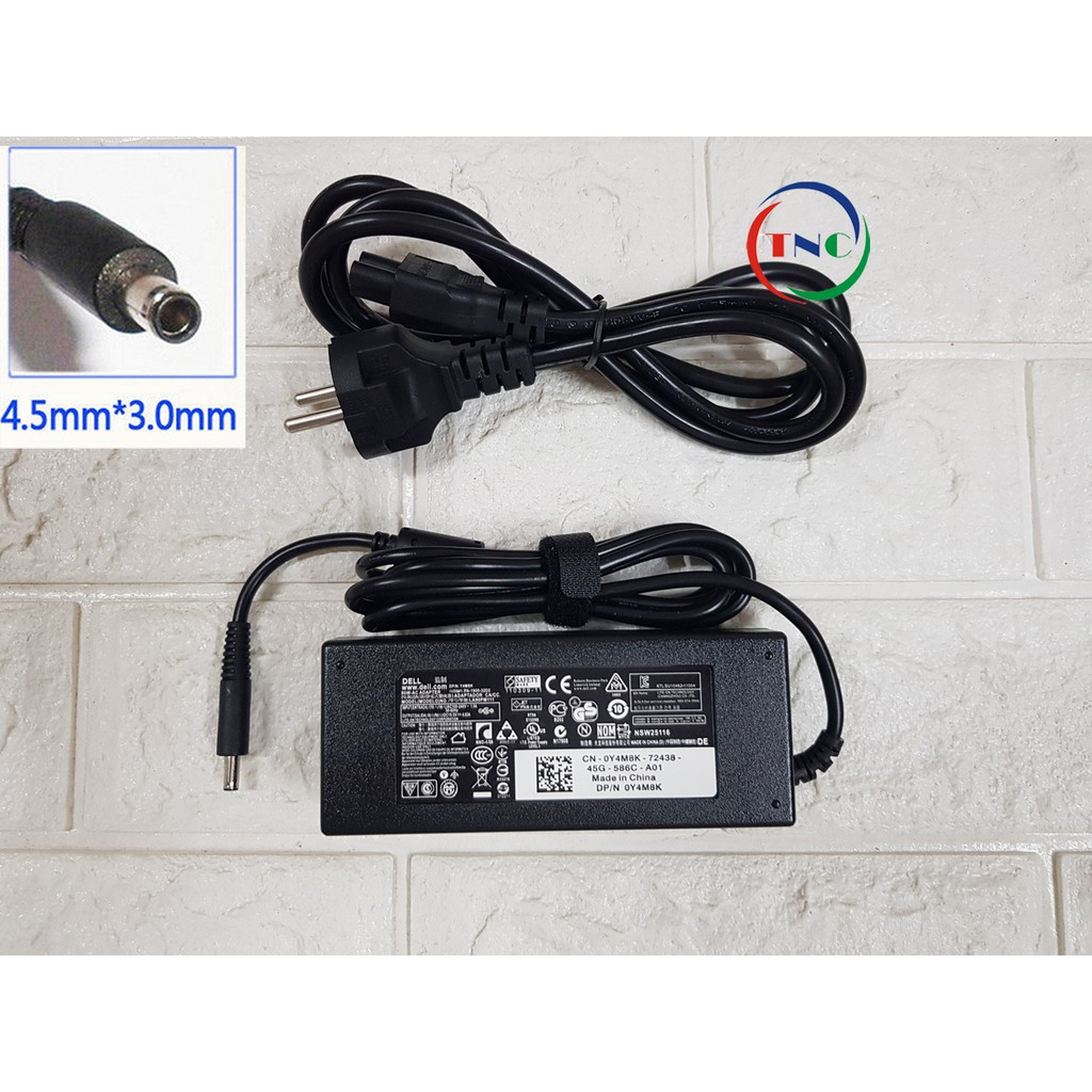 Sạc Laptop Dell chân tròn nhỏ 90w dành cho máy có VGA - Card rời 5568 5559 5565 5566 5567 5578 3559 3558 3567 XPS 13