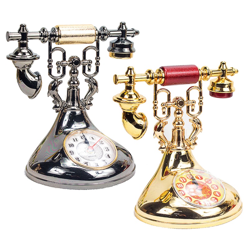 Aoto Đồng Hồ Báo Thức Đồ trang trí Điện Thoại Bàn Cổ Điển Sáng Tạo Để Bàn Trang Trí Nhà Cửa Phòng Trẻ Em