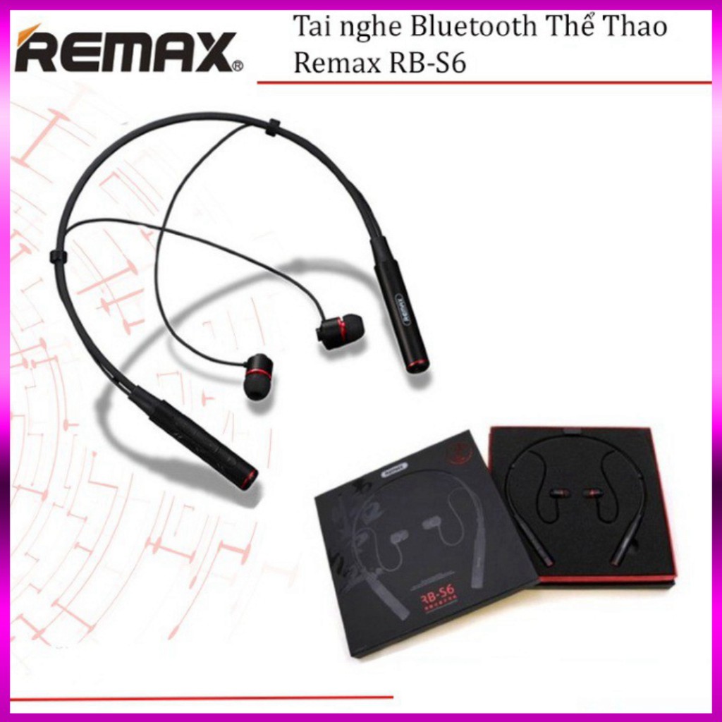 Tai Nghe Bluetooth Thể Thao Remax RB-S6 Siêu Bass