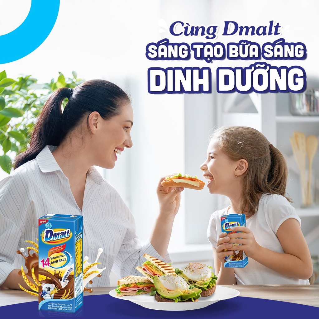 1 Thùng Sữa Lúa Mạch Dutch Mill Dmalt Socola 180ml