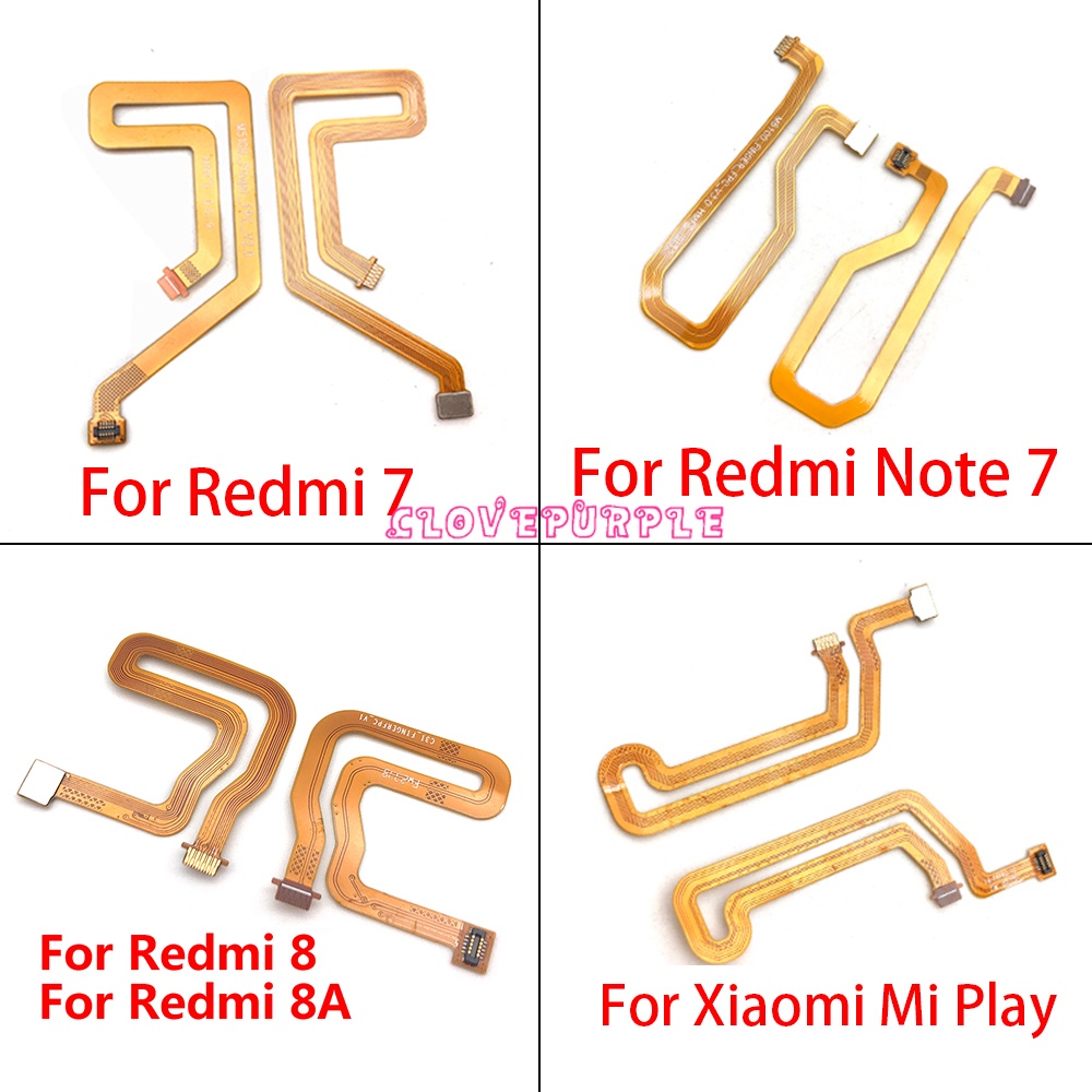 Mới cáp dẻo cảm biến vân tay kết nối bảng mạch cảm ứng cho Redmi 7 8 8A Note 7 / Xiaomi Mi Play