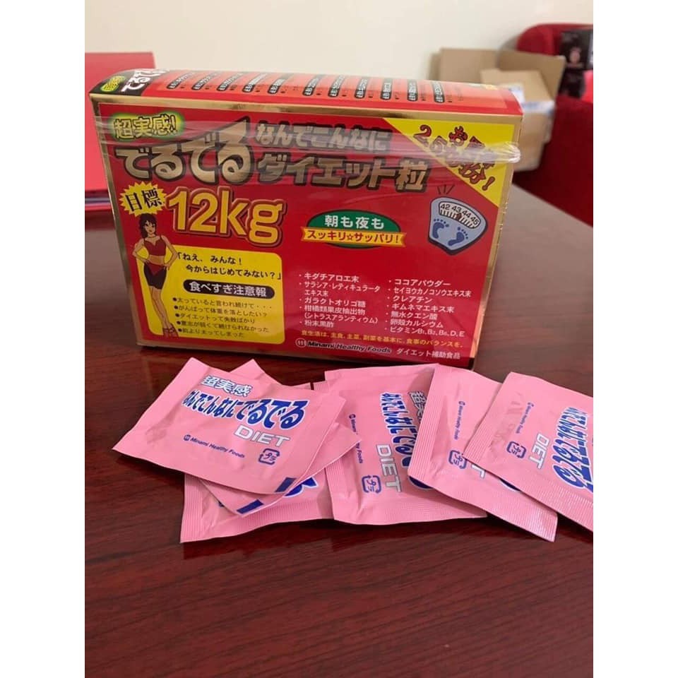 Viên uống Kendai Eat & Diet Nhật Bản giảm cân Deru Deru 12 kg, giảm cân, giảm mỡ bụng, dong dỏng gọn eo | BigBuy360 - bigbuy360.vn