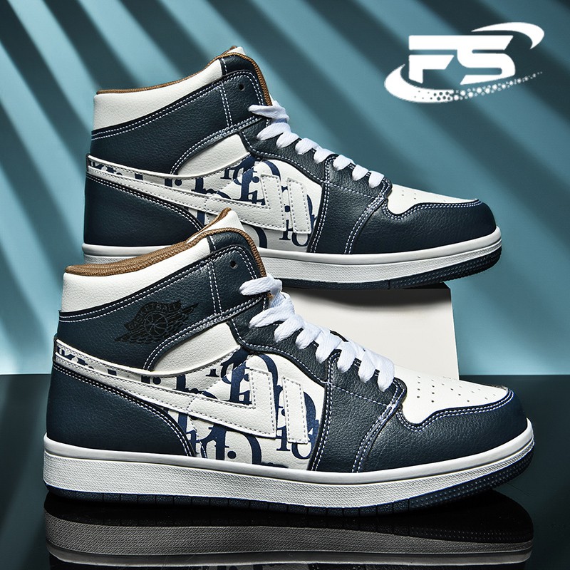 Giày Thể Thao Cổ Cao Chất Liệu Da Size 35-47 Thời Trang Cho Nam | BigBuy360 - bigbuy360.vn