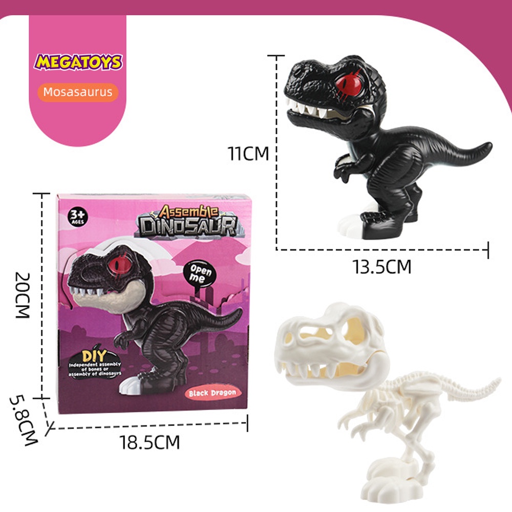 Đồ chơi khoa học - Lắp ráp tìm hiểu cấu trúc khủng long 3D- Khủng long bạo chúa T-Rex 227  - MGT