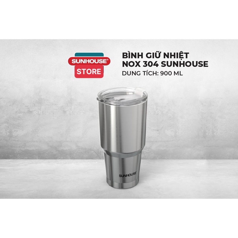 BÌNH GIỮ NHIỆT INOX 304 SUNHOUSE 900ML Và 450ML( BH Chính Hãng 12T)