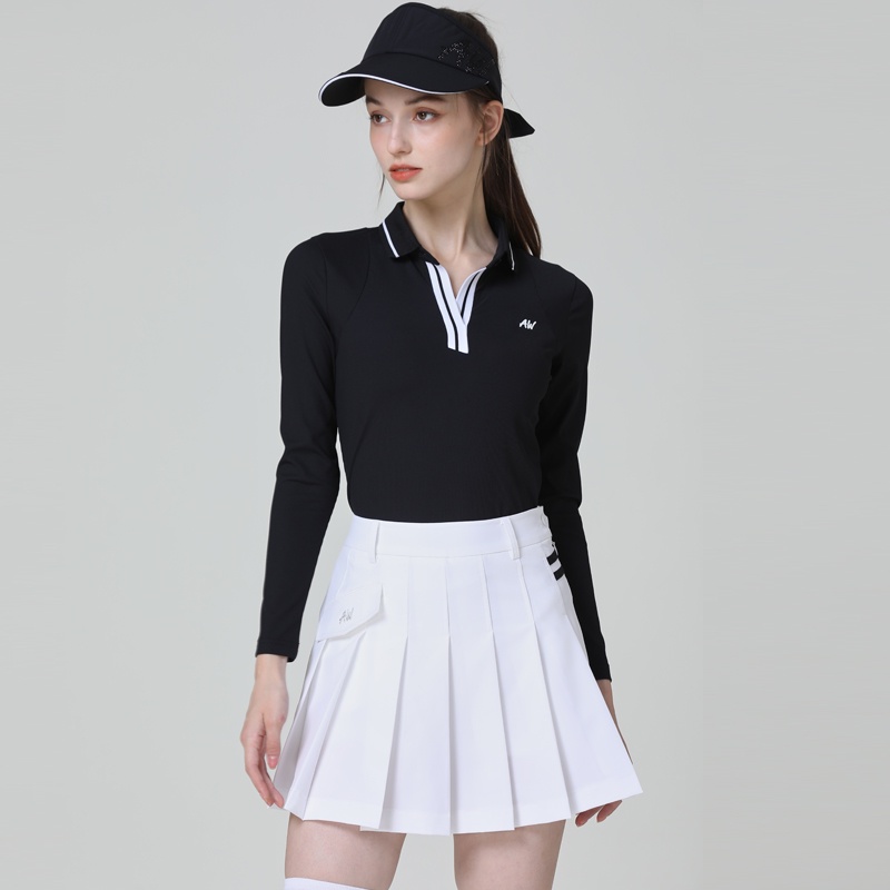 Áo Thun Thể Thao Đánh Golf Dài Tay Cổ V Nhanh Khô Thời Trang Mùa Thu Dành Cho Nữ IWH0
