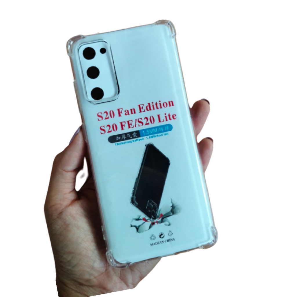 Ốp lưng Samsung A13 A22 A32 A33 A51 A52 A53 A72 A73 S20Fe loại trong suốt bảo vệ camera hoặc chống sốc 4 góc