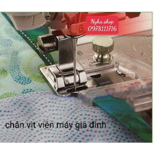CHÂN VỊT BỌC VIỀN VẢI CÓ ĐIỀU CHỈNH CHO MÁY GIA ĐÌNH