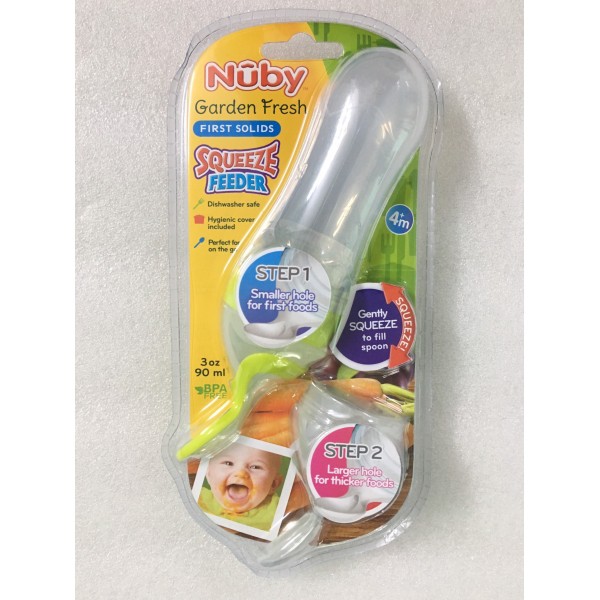 Bình thìa ăn bột Silicone, 2 bước hoàn toàn mới dung tích 90ml
