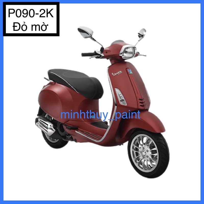 Sơn xe máy Vespa màu Đỏ mờ P090-2K Ultra Motorcycle Colors