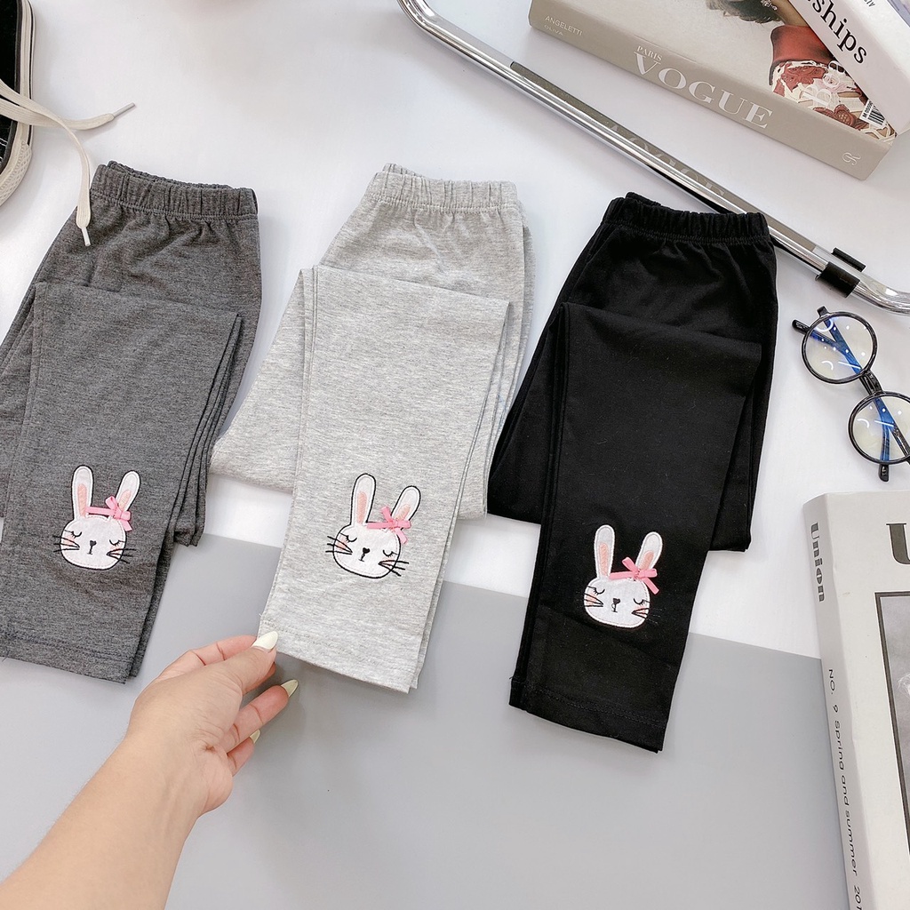 ✔️9-35kg✔️ Quần dài cho bé gái họa tiết cừu mây thỏ chất liệu COTTON  sài gòn cực đẹp