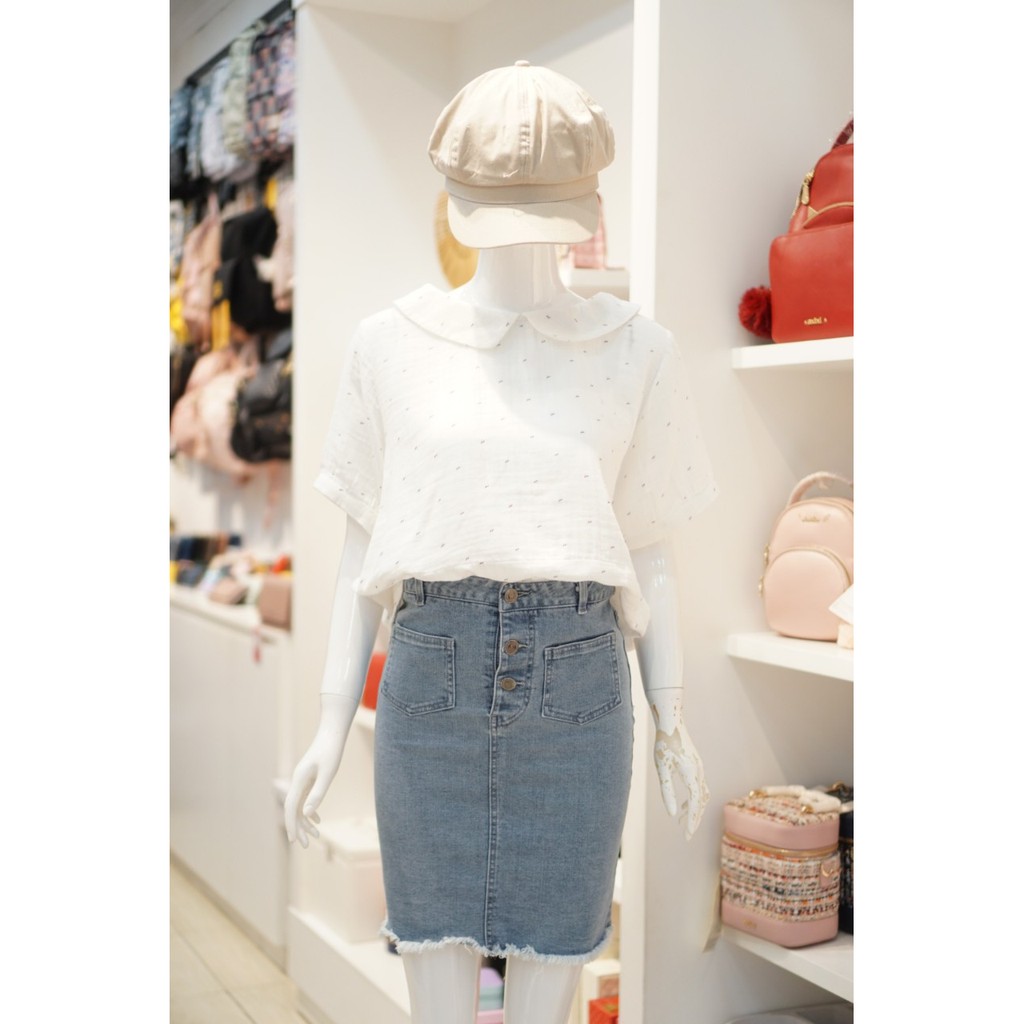 Áo Sơ Mi Linen Cổ Sen 302 Trắng