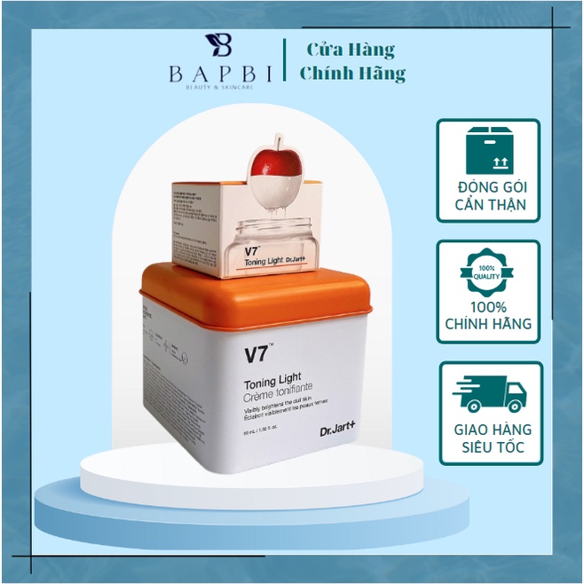 Kem Dưỡng Trắng Da V7 Toning Light Dr.Jart+  - Hàn Quốc