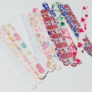 Combo 5 cái Dũa móng in hoa họa tiết (Ảnh thật)