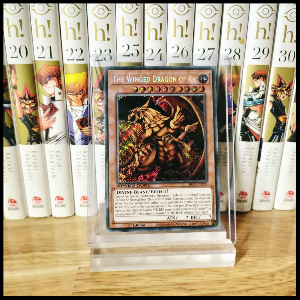 Thẻ bài yugioh chính hãng The Winged Dragon of Ra - Secret Rare