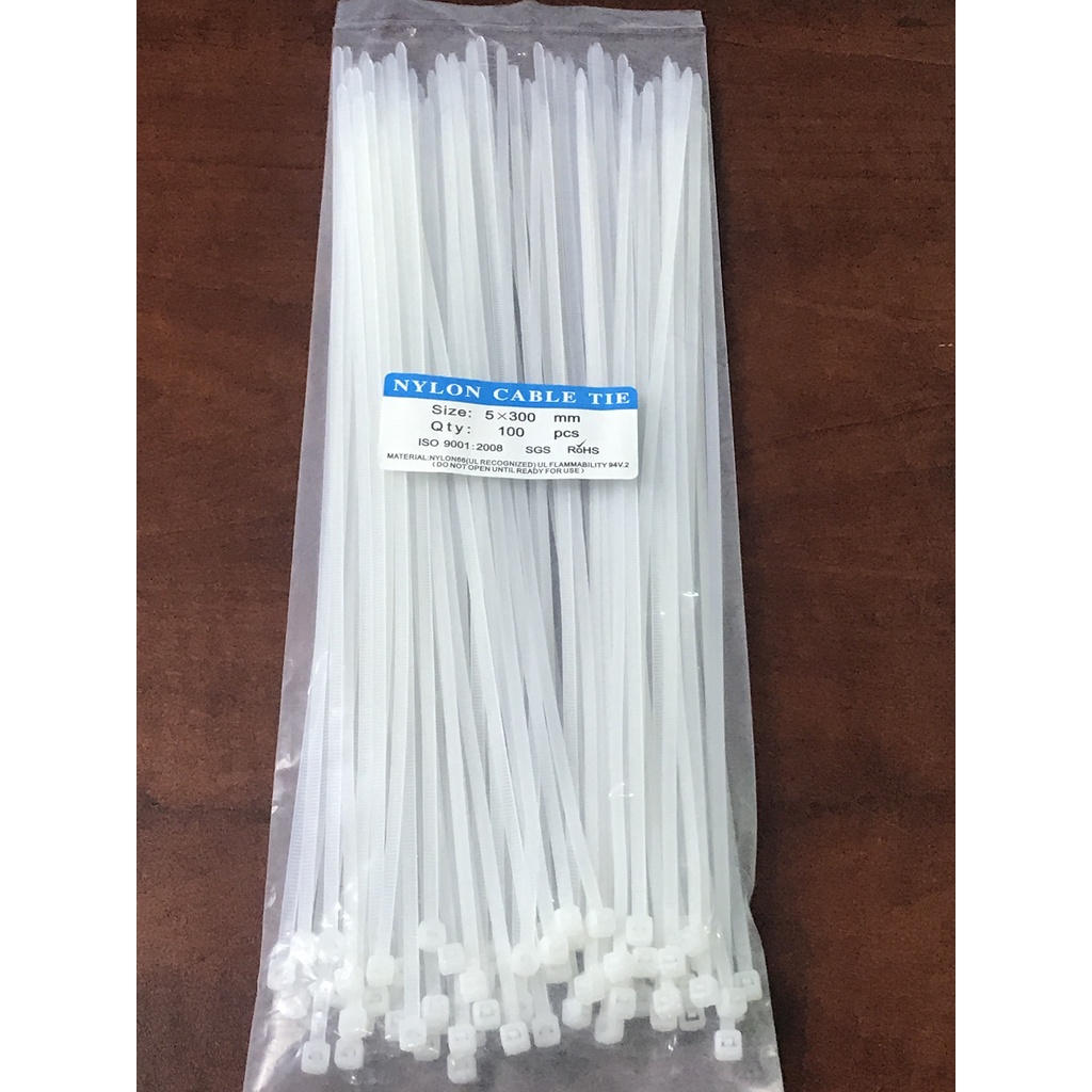 Bịch 100 sợi dây rút nhựa đủ size