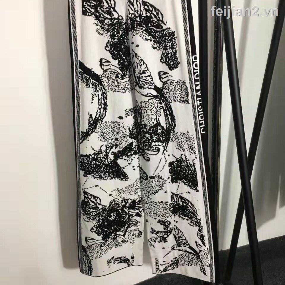 ♞☊☒Bộ 2 Sản Phẩm Áo Thun Dài Tay Và Quần Dài DIOR Thời Trang Cao Cấp Cho Nữ