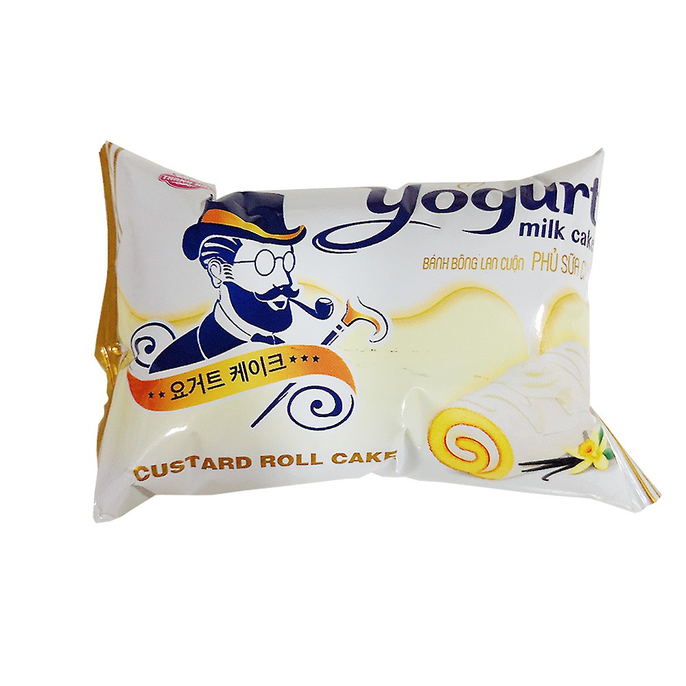 [ BÁNH CUỘN SỮA CHUA SIÊU NGON ] Combo 02 Bịch x 12 thanh (220gr) Bánh bông lan cuộn phủ sữa chua Yogurt (Date: 12 tháng