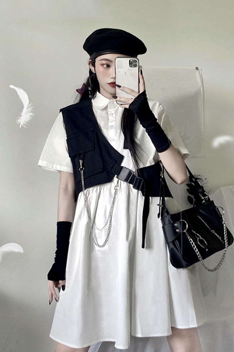 Đầm Polo Ngắn Tay Xinh Xắn Theo Phong Cách Retro Dành Cho Nữ 2020 | BigBuy360 - bigbuy360.vn