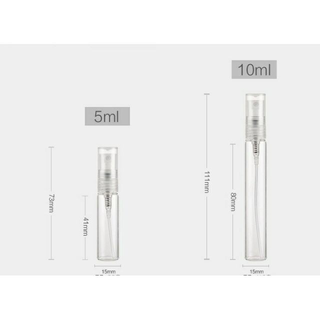 Lọ Chiết Nước Hoa ❤ RẺ VÔ ĐỊCH ❤ Lọ chiết nước hoa thủy tinh 3ml, 5ml và 10ml , phụ kiện du lịch