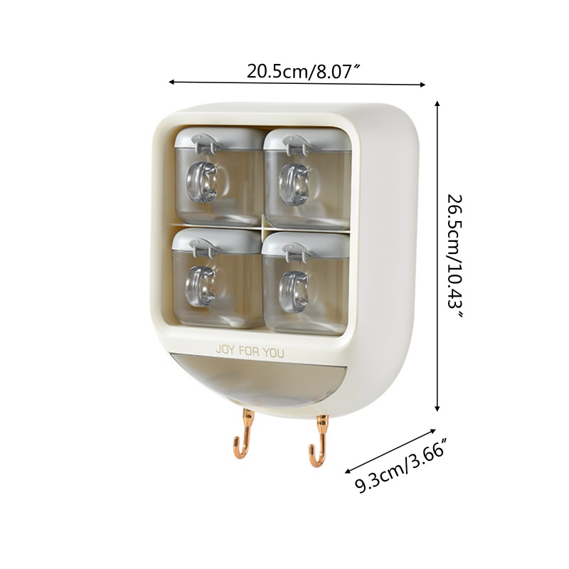 Kệ Đựng Gia Vị Gắn Tường Tiện Dụng Cho Nhà Bếp / Nhà Hàng