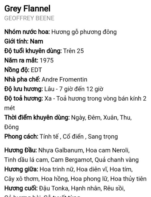 (Hiếm) Nước hoa Grey Flannel Geoffrey Beene 120ml EDT chính hãng Mỹ | BigBuy360 - bigbuy360.vn