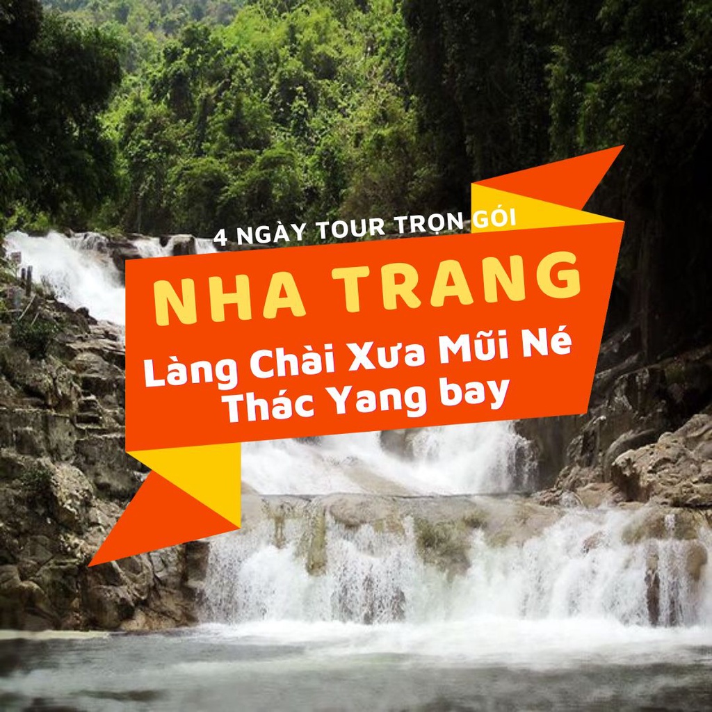 [EVoucher Vietravel] Nha Trang - Làng Chài Xưa Mũi Né - Biển Nhũ Tiên - Vinwonders (Xe - Khách Sạn 4 sao)