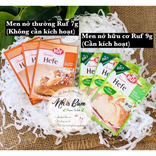 Men nở hữu cơ Ruf 9g (Bao bì mới)