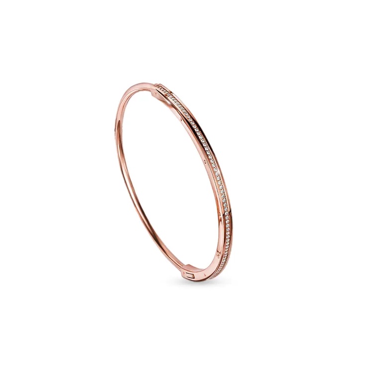 Vòng Tay Mạ Bạc 925 Khắc Chữ Ký Độc Đáo