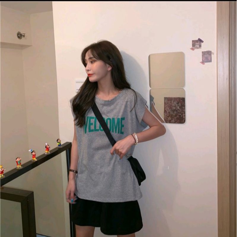 [ Xả Kho ] Áo Thun Ba Lỗ Form Rộng  FREESHIP Áo Thun Sát Nách Không Tay Freesize in chữ Phong Cách, Cá Tính Q116