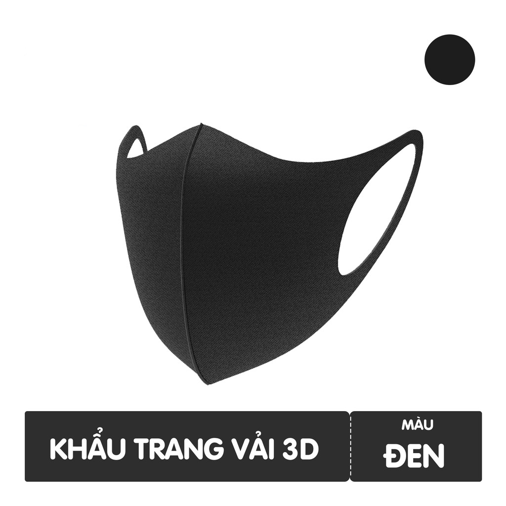 Khẩu trang 3D vải poly 2da chống bụi kháng khuẩn chọn màu - Skin Hub | BigBuy360 - bigbuy360.vn